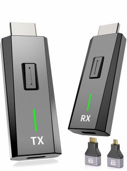 Upgraded Wireless HDMI Tra and Receiver 328FT/100M, 4k Decode 1080P Output, Plug & Play Portable 2.4g/5g, Wireless Hdmi Extender Kit to Mo from Laptop