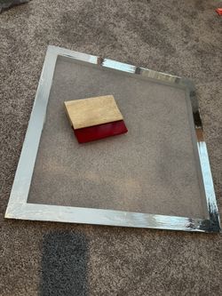 20”x20” Screen Printing Screen And Squeezee