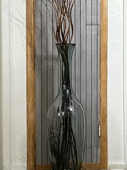 Jarrón de Cristal con espigas