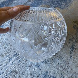 Waterford Crystal 8” Rose Bowl Signed By Jim O’Leary