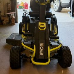 Electric Ryobi 38" Riding Lawn Mower