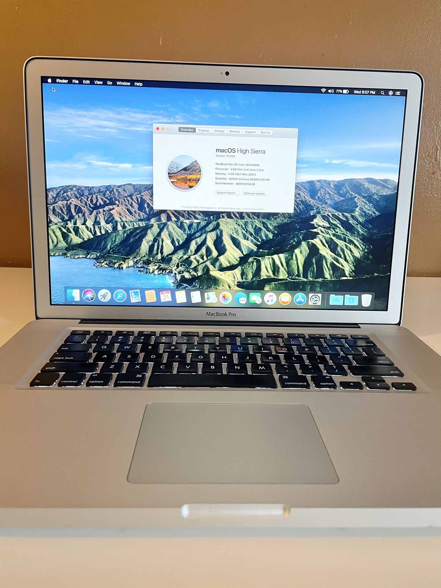 MacBook Pro 15 High Sierra Antiglare For Sale In Philadelphia PA OfferUp