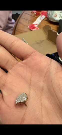 10K Real Diamond Earring 