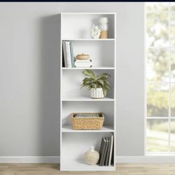 5 Bookcase Shelf With Adjustable Shelf 