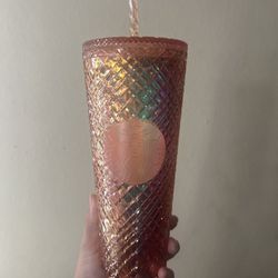 Rose Gold Starbucks Cup BRAND NEW