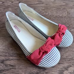 Girls Canvas Flats, Size 12.5