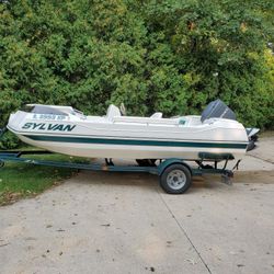 Sylvan Deck Boat And Trailer