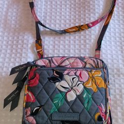 Vera Bradley Costal Paradise Small Crossbody Purse $8