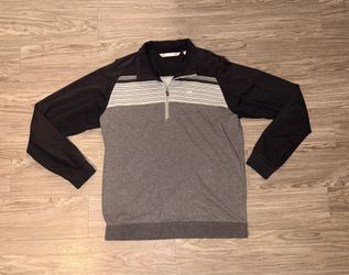 Travis Mathew 1/4 Zip Sweatshirt Mens Grey Long Sleeve Lightweight Sz XL