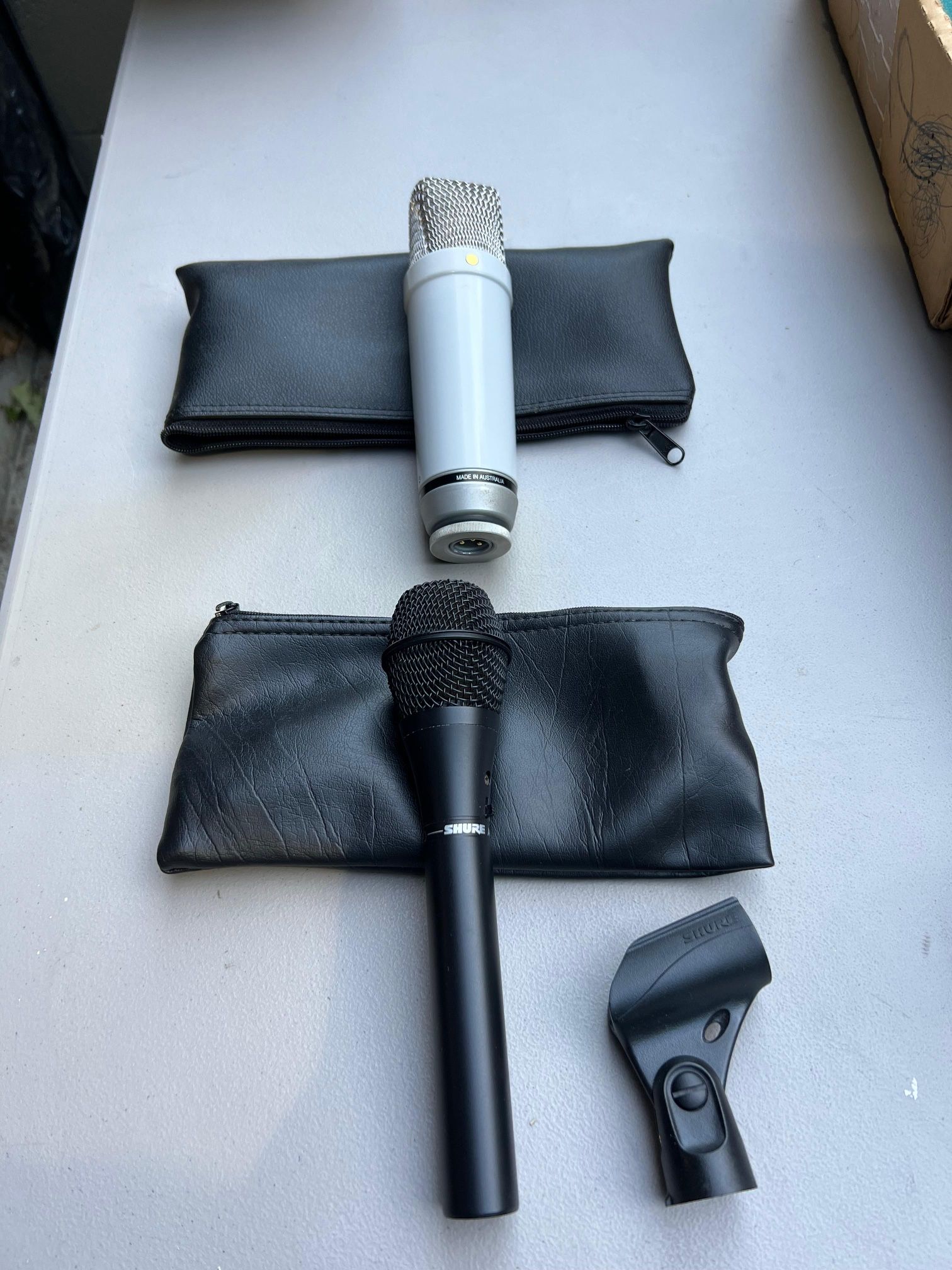 Rhodes NT1 Condenser Microphone And Sure Handheld Microphone