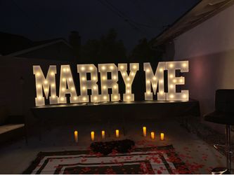 Marry Me Sign 4’