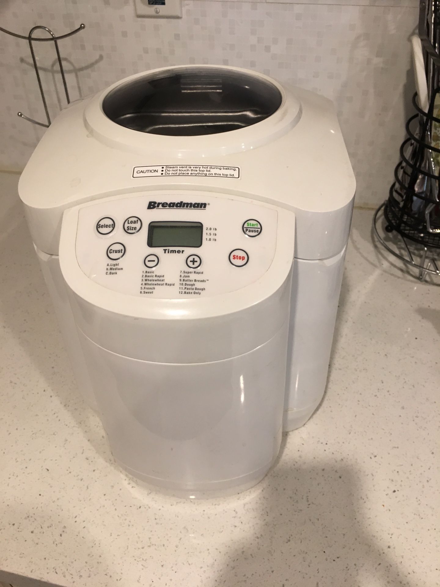 Breadman bread maker (brand new)