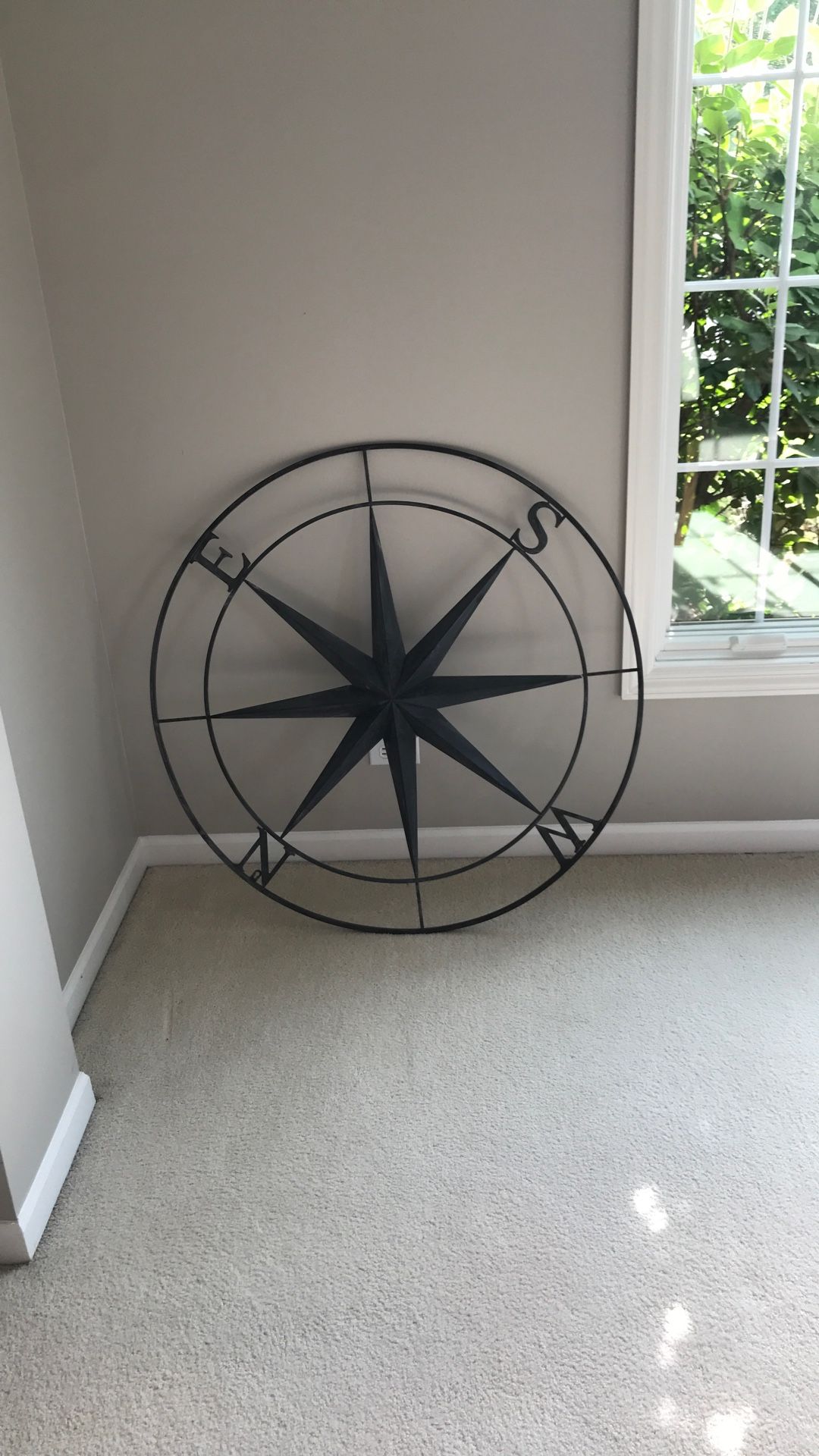 Metal Compass Wall Decor