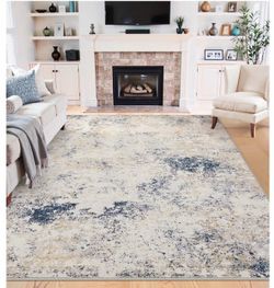 5x8 Modern Abstract Washable Area Rug – New