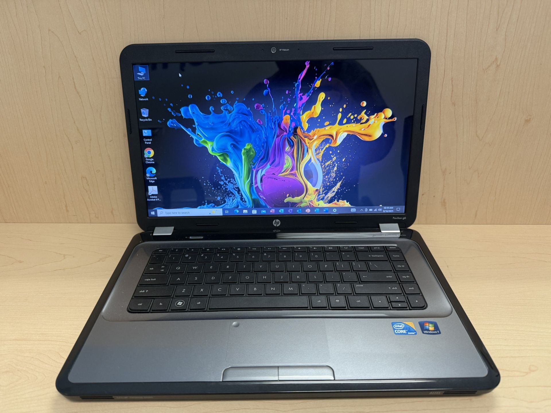 HP Pavilion g6, Intel Core I3, 2.40 GHz, 8 GB RAM 128 GB SSD Wireless Wifi Webcam DVDRW HDMI SD Windows 10 Office 2021