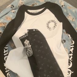 Chrome Heart Sweater & Leggings 