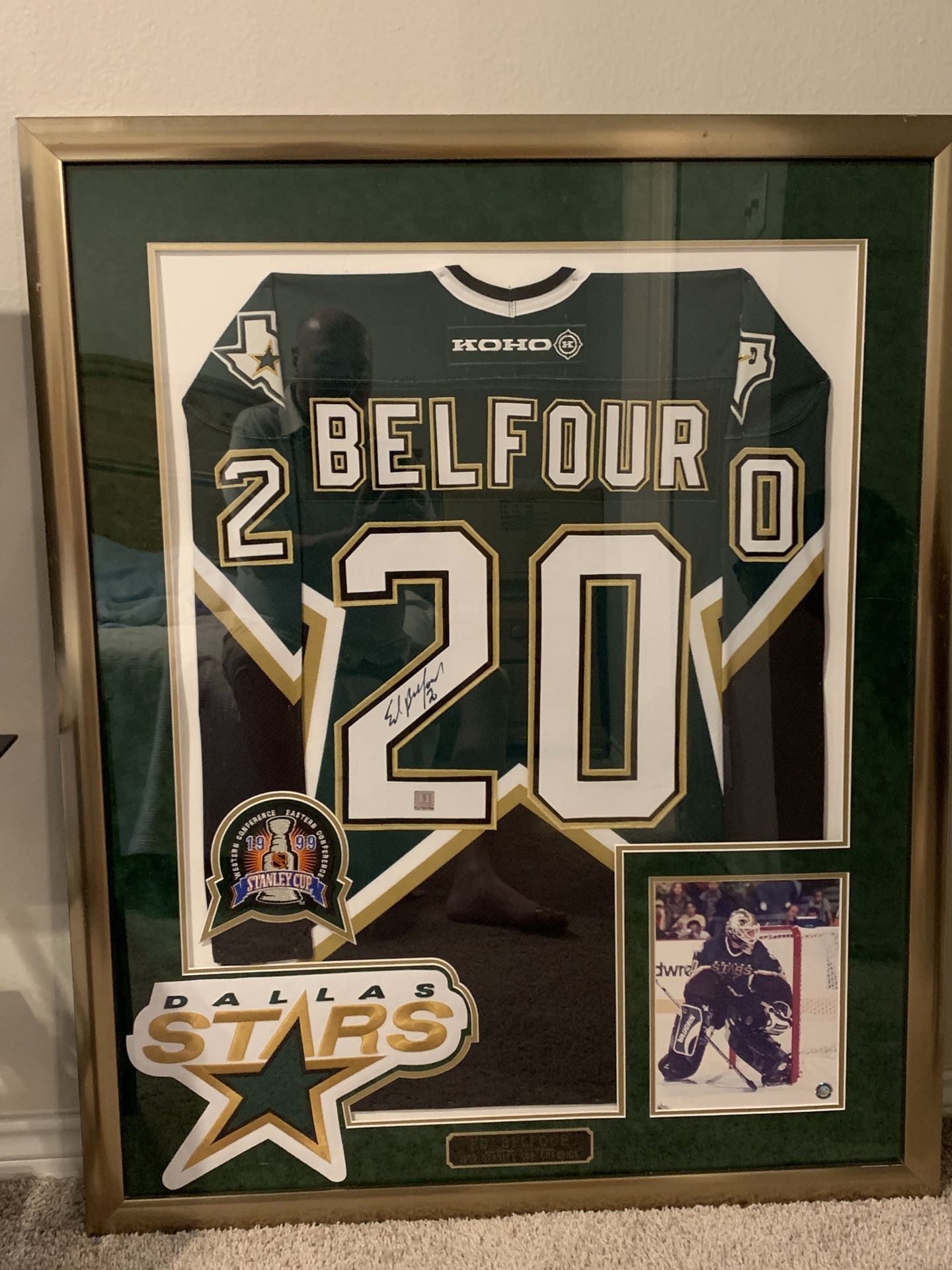 Ed Belfour autographed (Dallas Stars) Jersey