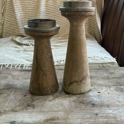 Two Candleholders 