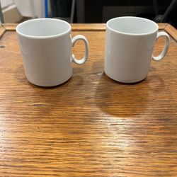 White Mug Pair