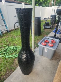 Z Gallerie Oslo Black Mosaic Vase