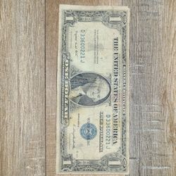 1935 blue seal silver certificate