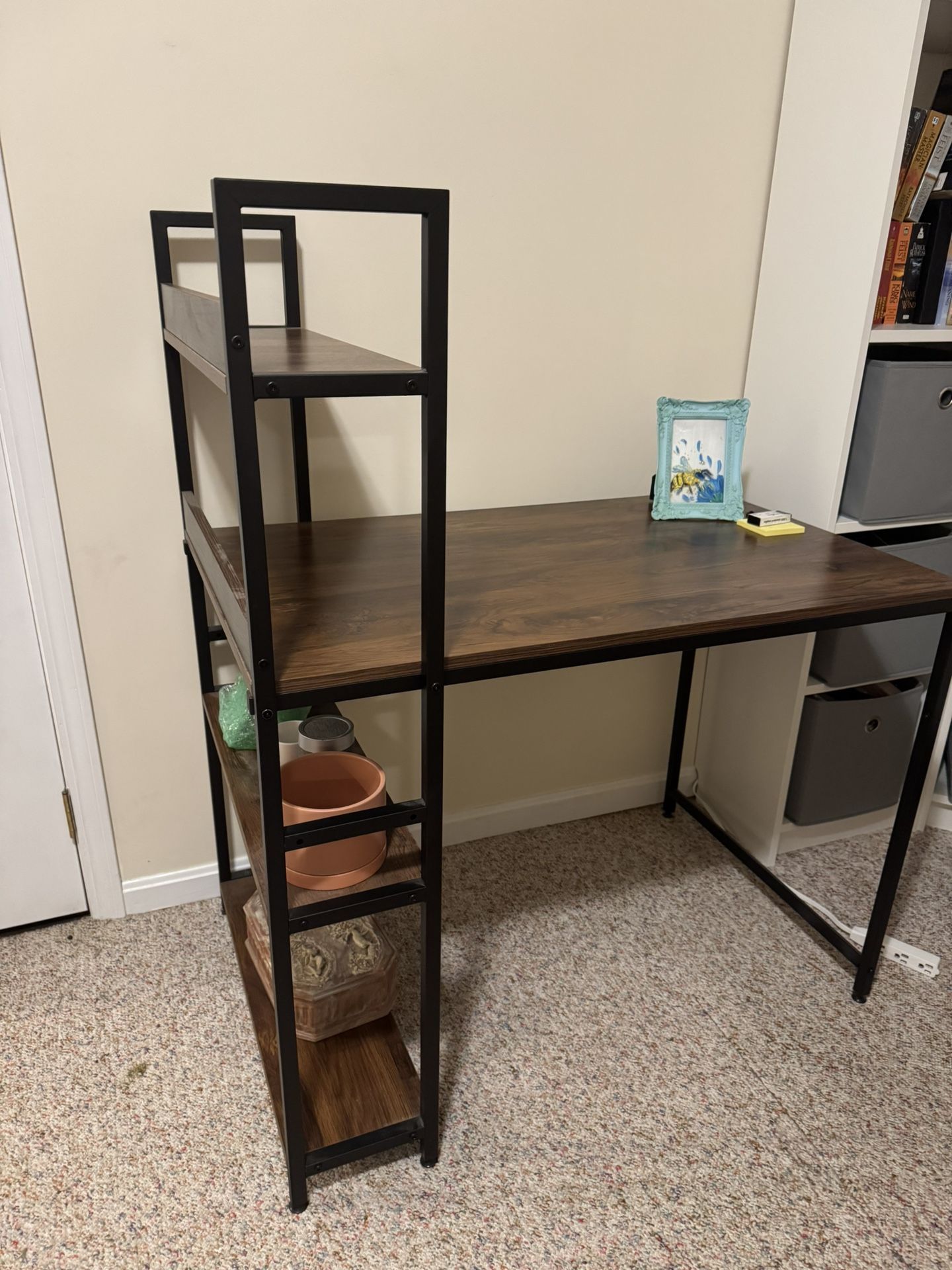 Desk With Shelves