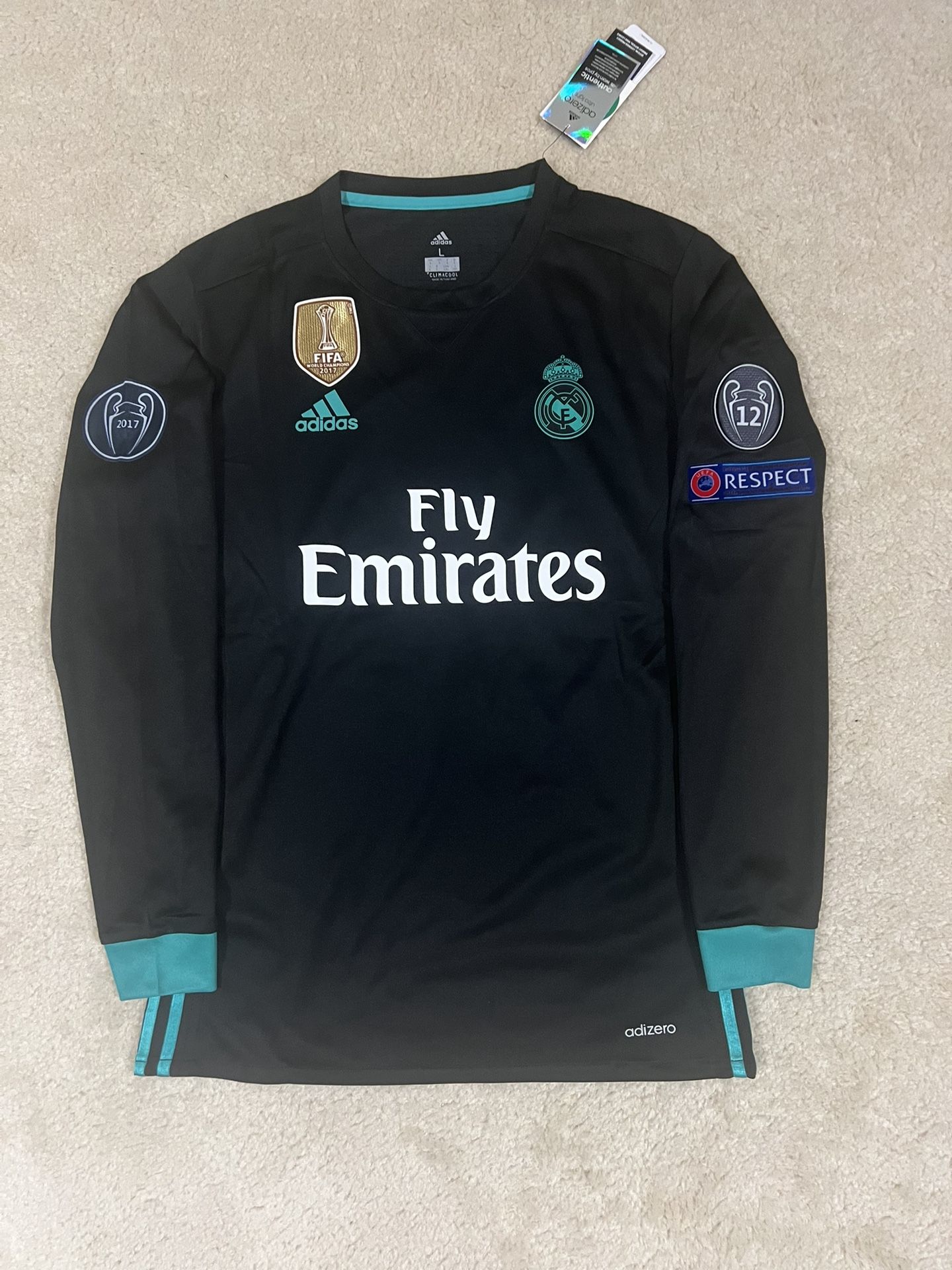 Ronaldo 7 Real Madrid Away 2017/2018 Champions League PLAYER Version Jersey