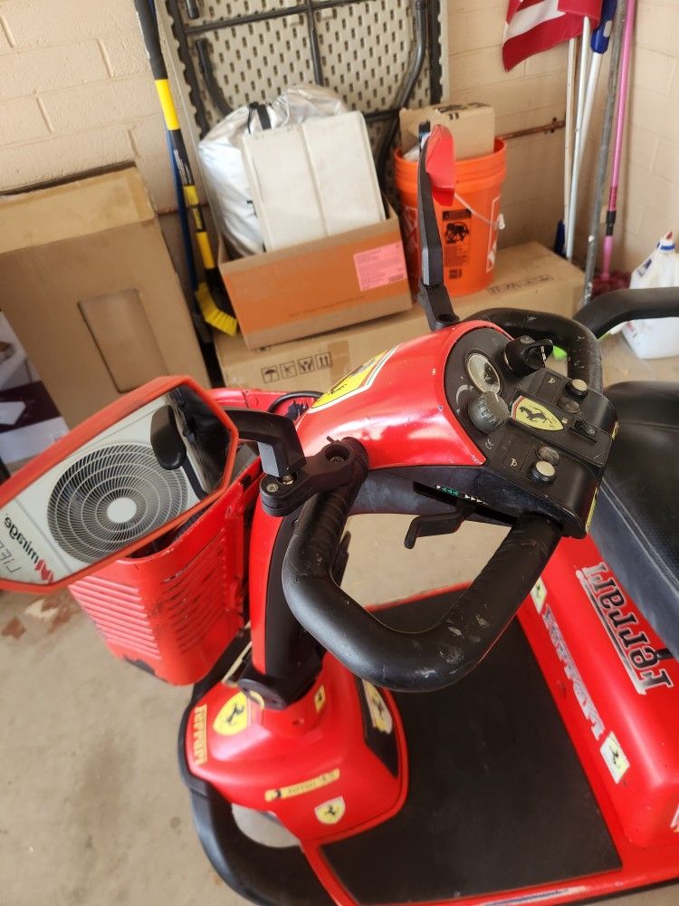 Red Scooter Needs Two Batteries