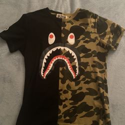 Bape Camo Shark Shirt