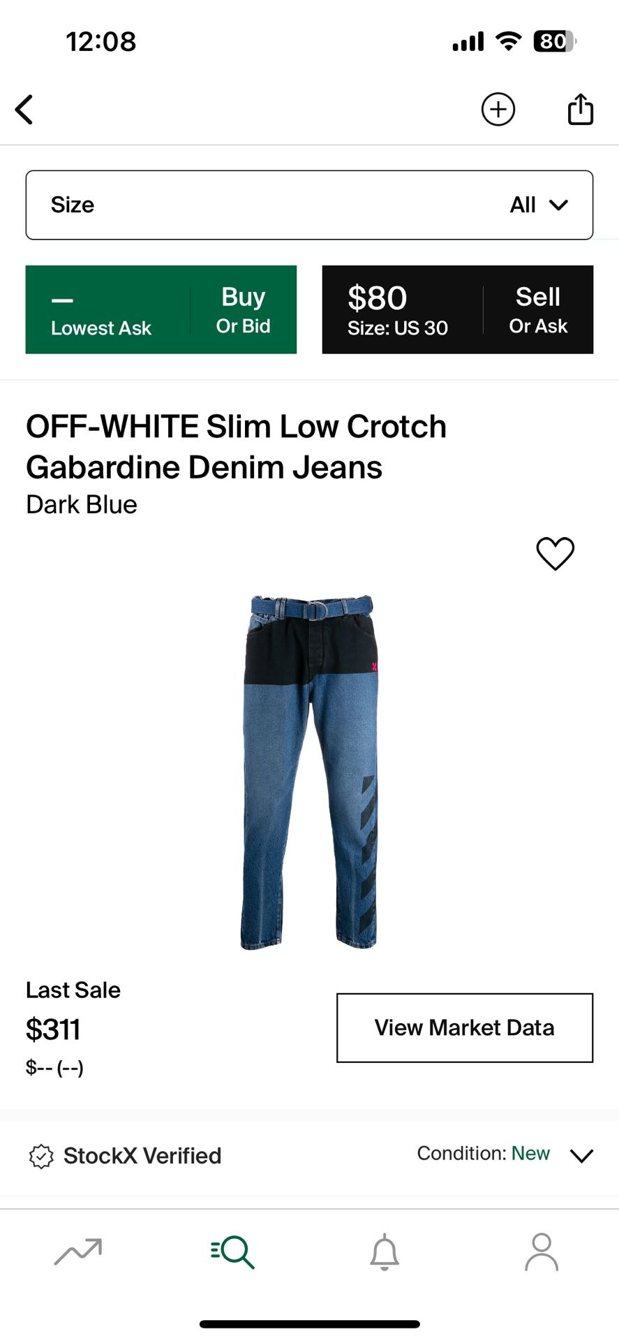 Off White Jeans “Gabardine”