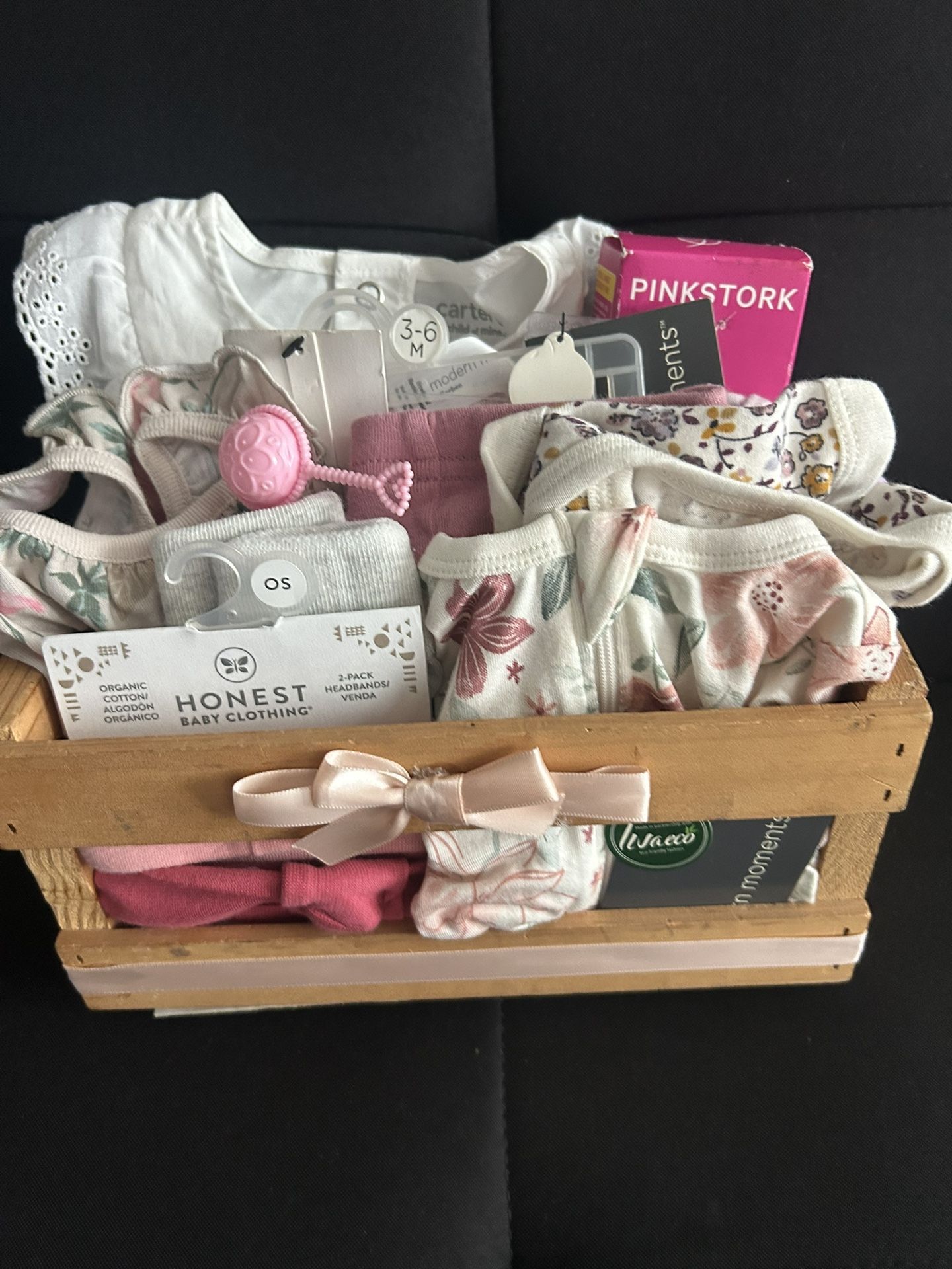 New !!!Baby Girl 0-6 Months Baby Basket