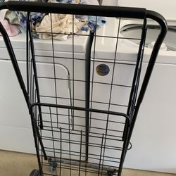 Large shopping cart black