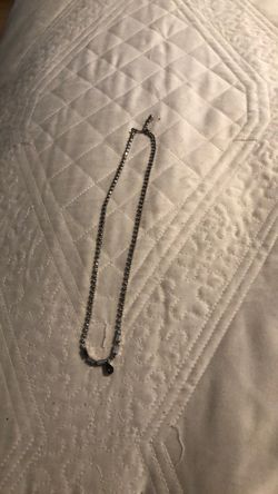 Silver Crystal Tennis Necklace