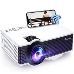 Movie Projector, bonsaii Full HD 1080P & 200" Display Supported WiFi Projector