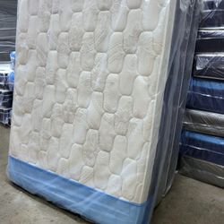 NEW QUEEN PILLOW TOP MATTRESS AND BOX SPRING -- Also Available In All Sizes.
