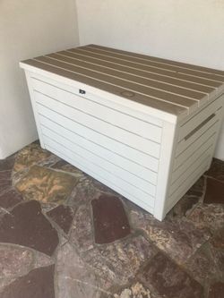 Fiberglass cushion storage cabinet