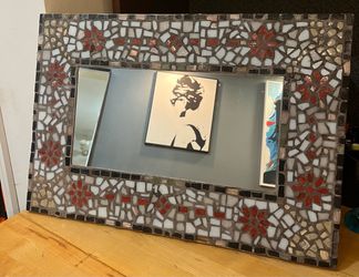 Mosaic Tile Framed Wall Mirror