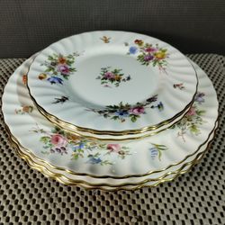 Set of 6 Minton Bone China MARLOW Pattern Plates Made In England