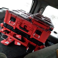 Milwaukee Packout Tool Box And Organizers 3pc