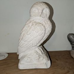 Vintage Handmade Owl Sculpture By Famous Artist 