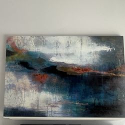 Large Modern Abstract Wall Art – 58”x36” Canvas Paintings (Set of 2)