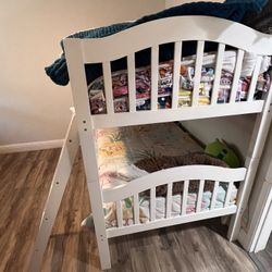 Twin Bunk bed-white