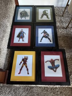 Framed Super Hero Prints