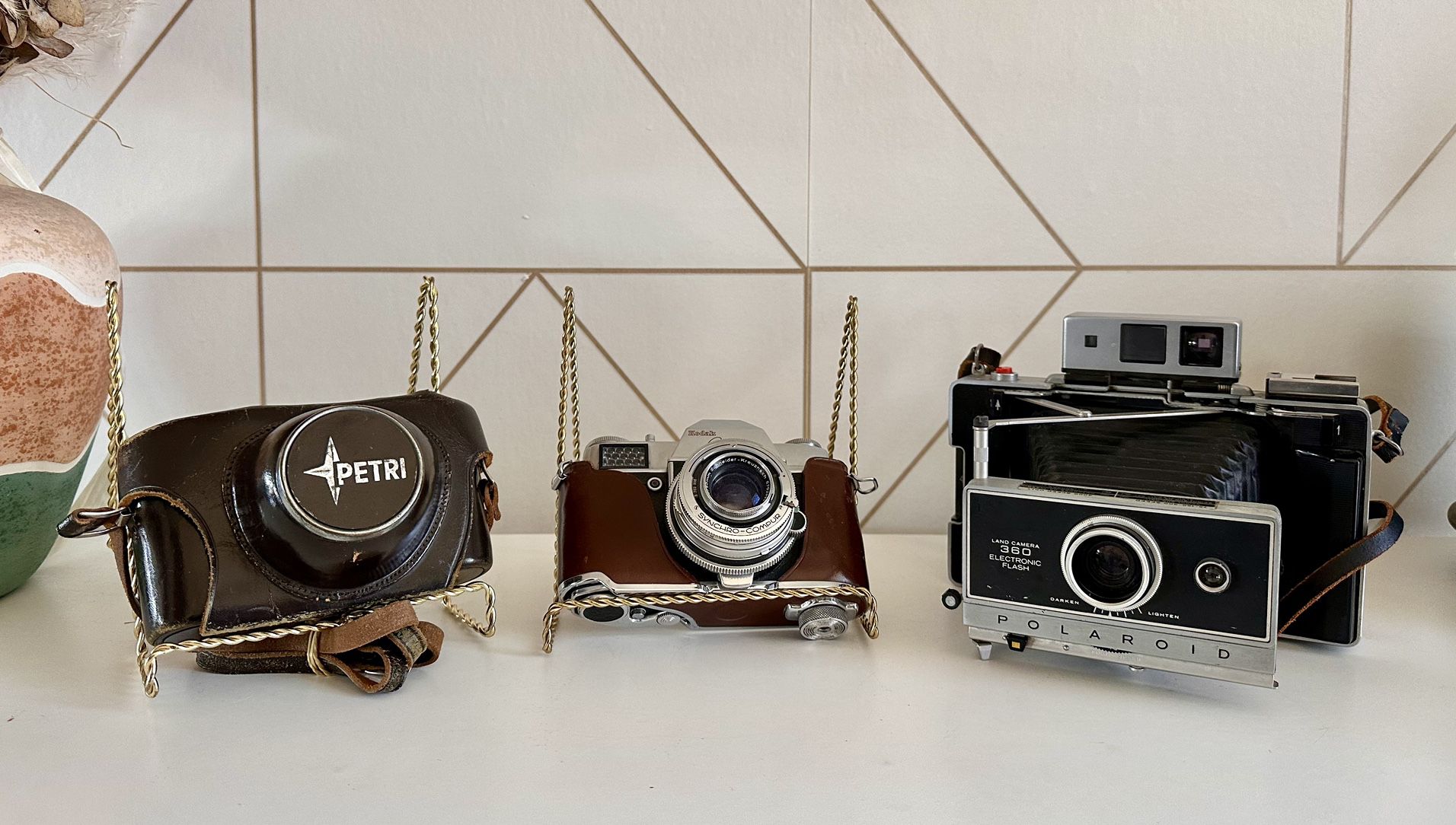 Vintage Film & Polaroid Cameras (Petri, Kodiak, Polaroid) *Individually Priced*
