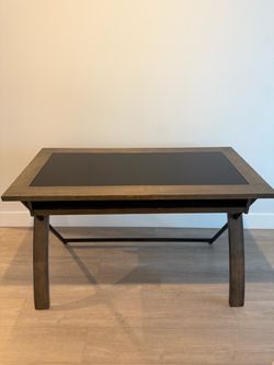 Stylish Computer Desk w/ Glass Top