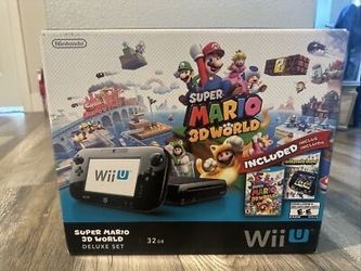Wii U and super Mario 3D Land and Nintendo land bundle CIB