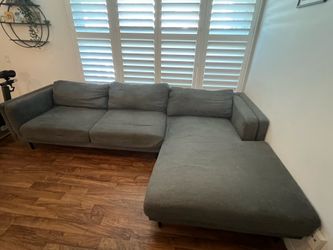 Living Spaces 120” Sectional Sofa w/ Chaise – $125 OBO