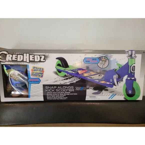 Credz Hedz snap along kick scooter