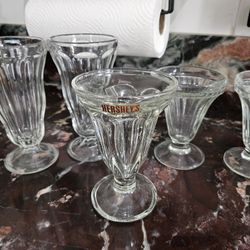 Glass Milkshake Cups