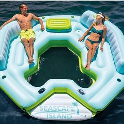 Intex Seascape Inflatable Island Float Ultimate Water Hangout Lounge